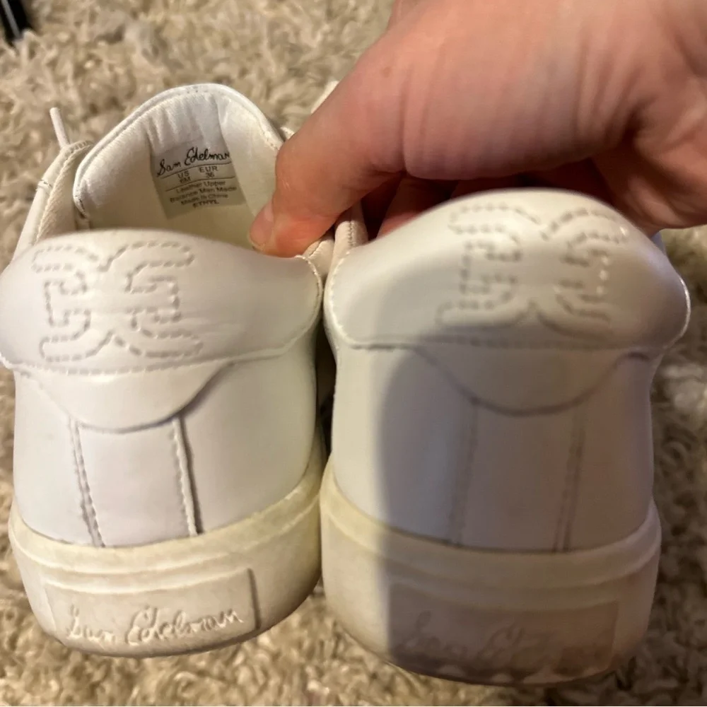 Sam Edelman Size 6 white sneakers